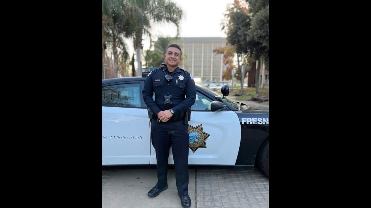 A Fresno Police Department post to Facebook from April 7, 2022, congratulated officer Matthew Rodarte for completing his field training the previous December before working patrol in the southeast district. Rodarte was arrested Sunday, Aug. 9, 2026, and accused of intent to terrorize, attempted burglary and disorderly conduct for being drunk, according to Madera County Jail records.